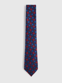 CORBATA JACQUARD MF AZUL MARINO