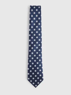 CORBATA JACQUARD MF AZUL MARINO