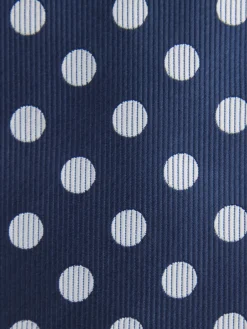 CORBATA JACQUARD MF AZUL MARINO