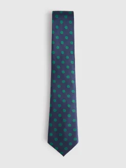CORBATA JACQUARD MF AZUL MARINO