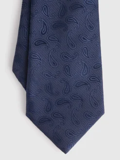 CORBATA JACQUARD MF AZUL MARINO
