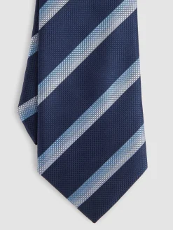 CORBATA JACQUARD MF AZUL MARINO