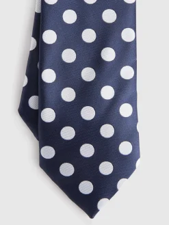 CORBATA JACQUARD MF AZUL MARINO