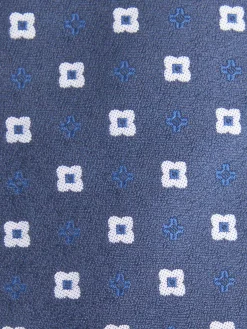 CORBATA JACQUARD MF AZUL MARINO