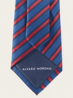 CORBATA JACQUARD MF AZUL MARINO