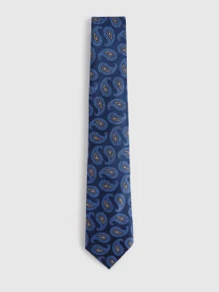 CORBATA JACQUARD MF AZUL MARINO