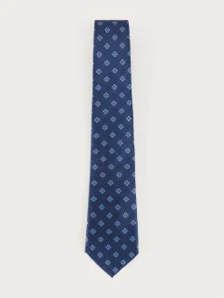 CORBATA JACQUARD MF AZUL MARINO