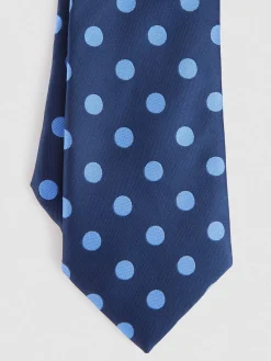 CORBATA JACQUARD MF AZUL MARINO