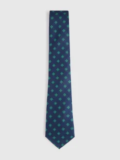 CORBATA JACQUARD MF AZUL MARINO