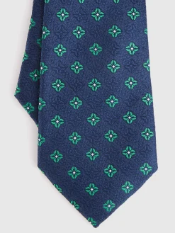 CORBATA JACQUARD MF AZUL MARINO