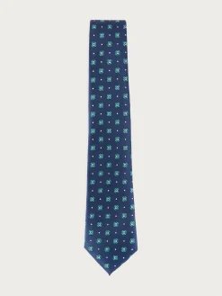 CORBATA JACQUARD MF AZUL MARINO
