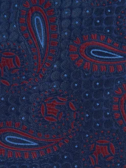 CORBATA JACQUARD MF AZUL MARINO