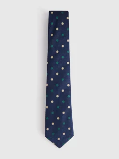 CORBATA JACQUARD MF AZUL MARINO