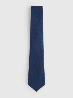 CORBATA JACQUARD MF AZUL MARINO