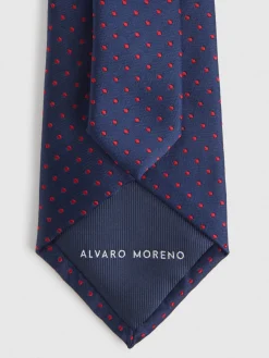 CORBATA JACQUARD MF AZUL MARINO