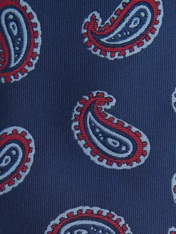 CORBATA JACQUARD MF AZUL MARINO