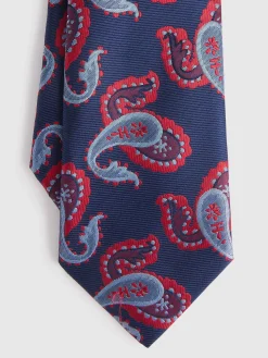 CORBATA JACQUARD MF AZUL MARINO