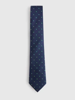 CORBATA JACQUARD MF AZUL MARINO