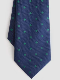 CORBATA JACQUARD MF AZUL MARINO