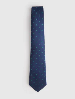 CORBATA JACQUARD MF AZUL MARINO