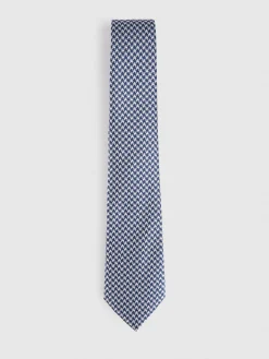 CORBATA JACQUARD MF AZUL MARINO
