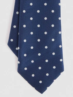 CORBATA JACQUARD MF AZUL MARINO