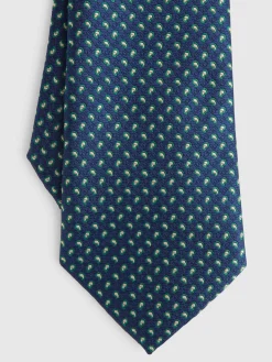 CORBATA JACQUARD MF AZUL MARINO