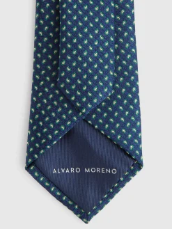 CORBATA JACQUARD MF AZUL MARINO