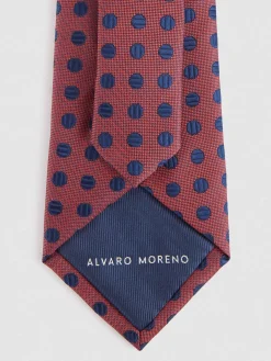 CORBATA JACQUARD MF AZUL MARINO