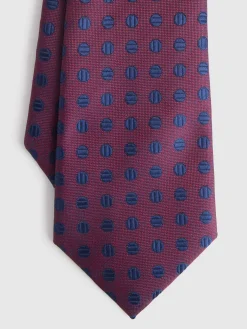 CORBATA JACQUARD MF AZUL MARINO