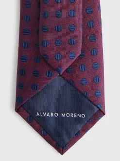 CORBATA JACQUARD MF AZUL MARINO
