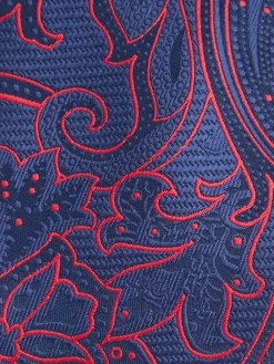 CORBATA JACQUARD MF AZUL MARINO