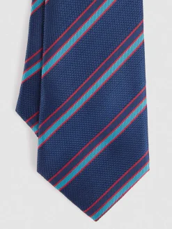 CORBATA JACQUARD MF AZUL MARINO