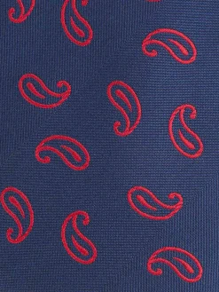CORBATA JACQUARD MF AZUL MARINO