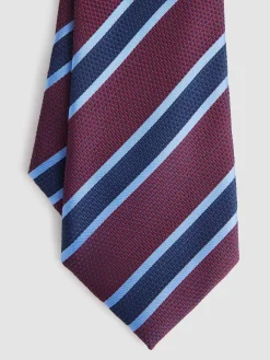 CORBATA JACQUARD MF AZUL MARINO