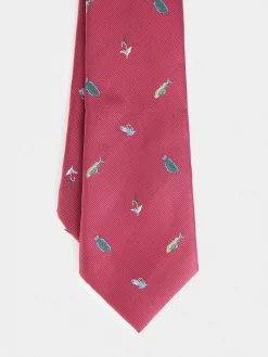 CORBATA JACQUARD MF BURDEOS