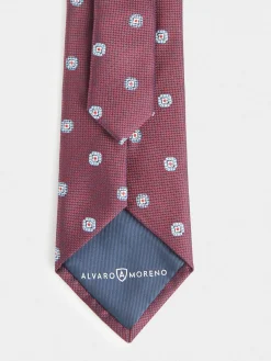 CORBATA JACQUARD MF BURDEOS