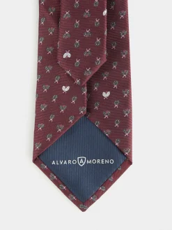 CORBATA JACQUARD MF BURDEOS