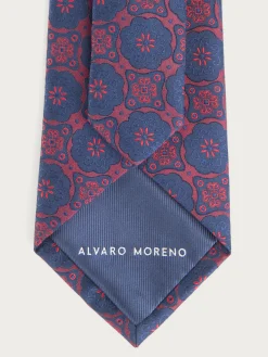 CORBATA JACQUARD MF BURDEOS