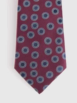 CORBATA JACQUARD MF BURDEOS