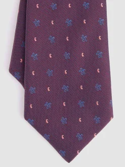 CORBATA JACQUARD MF BURDEOS