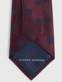 CORBATA JACQUARD MF BURDEOS