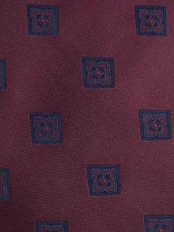 CORBATA JACQUARD MF BURDEOS
