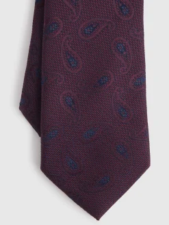 CORBATA JACQUARD MF BURDEOS