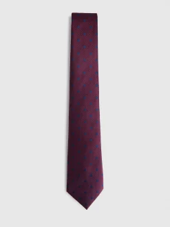 CORBATA JACQUARD MF BURDEOS