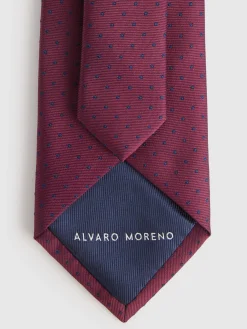 CORBATA JACQUARD MF BURDEOS