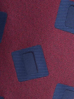 CORBATA JACQUARD MF BURDEOS