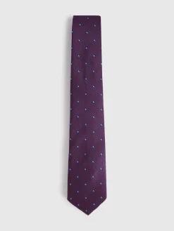 CORBATA JACQUARD MF BURDEOS