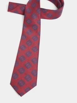 CORBATA JACQUARD MF ROJO