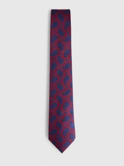 CORBATA JACQUARD MF ROJO
